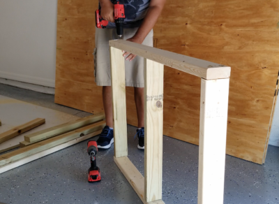 garage shelves panel