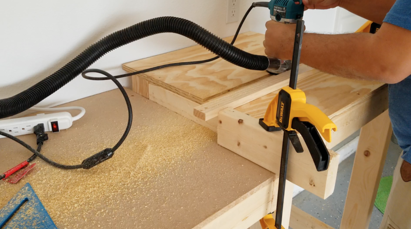 miter saw station top track