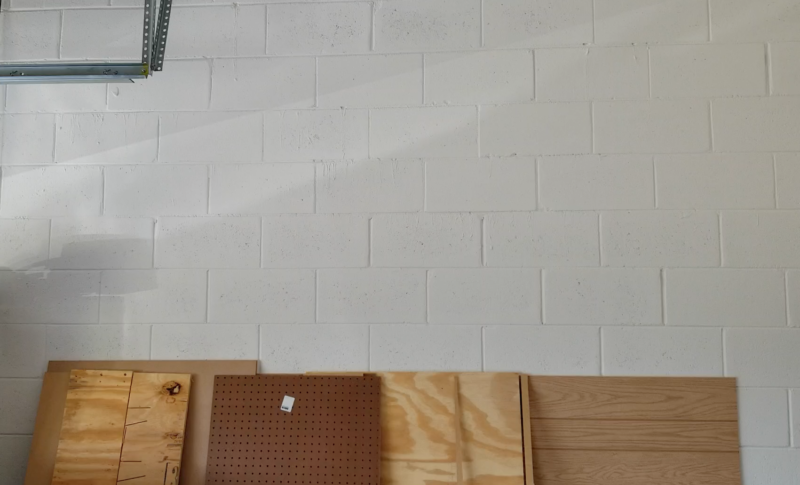 wall lumber rack empty space